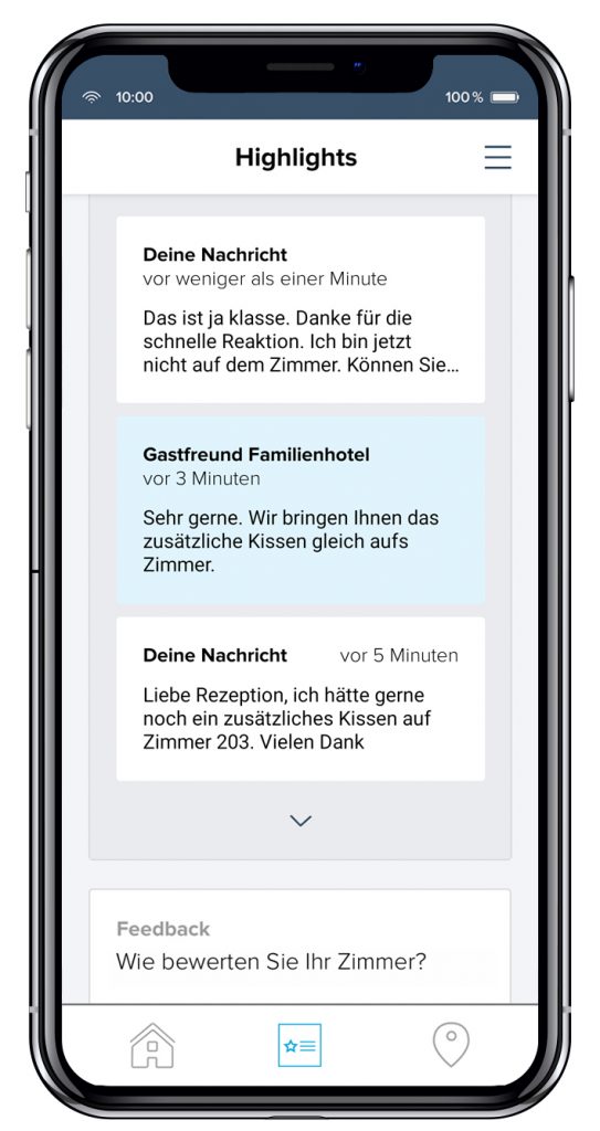 Digitale Gaestemappe von Gastfreund mit Live-Chat_Gastfreund GmbH