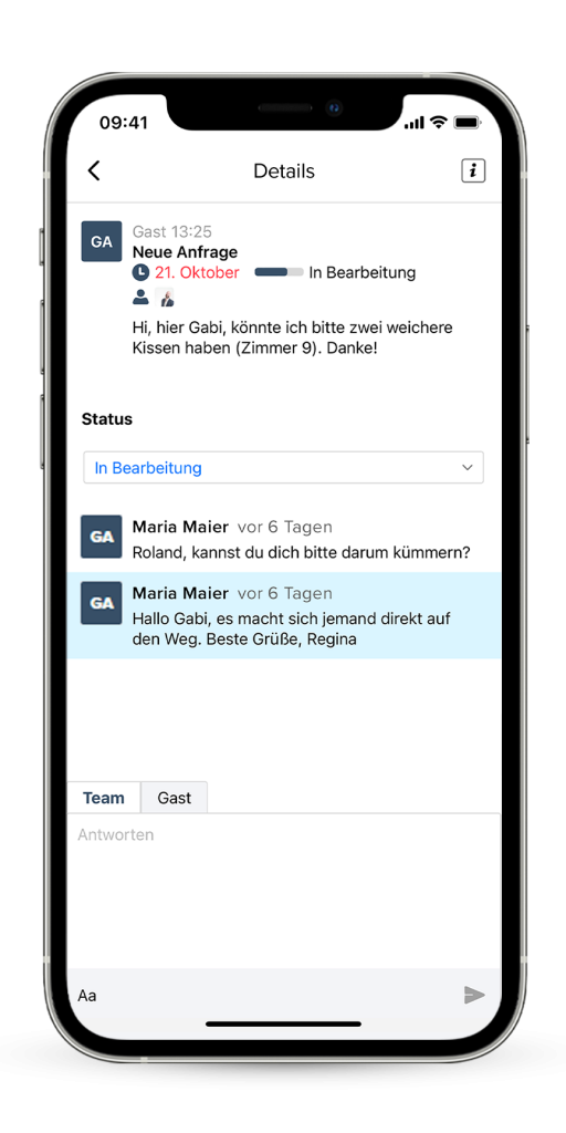 Hotelboard-iPhoneX-Gastfreund GmbH